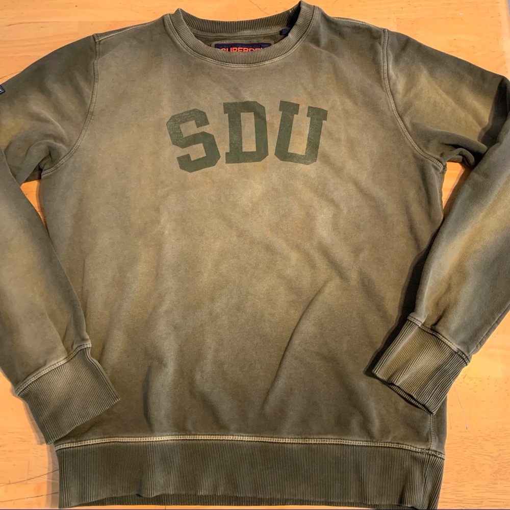 Superdry XXL Heritage Washed Green Sweatshirt